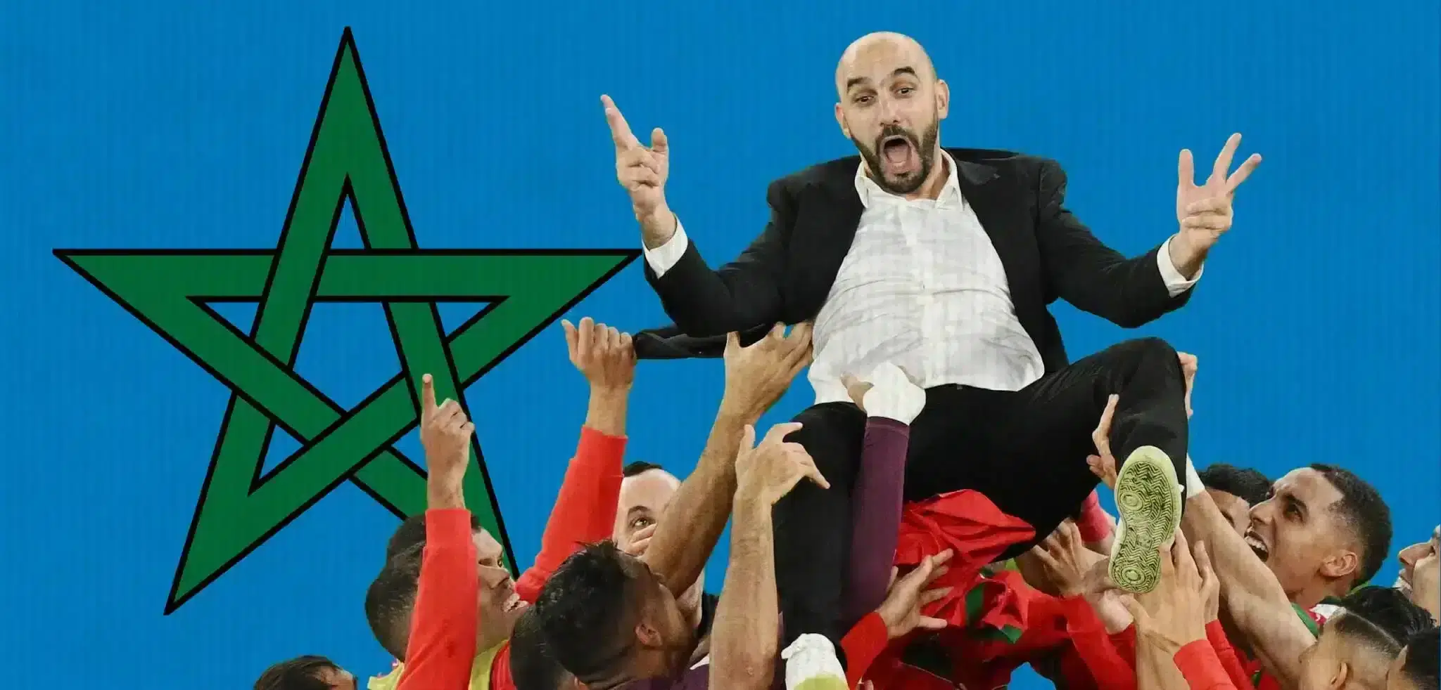 فرحة منتخب المغرب في مونديال قطر 2022